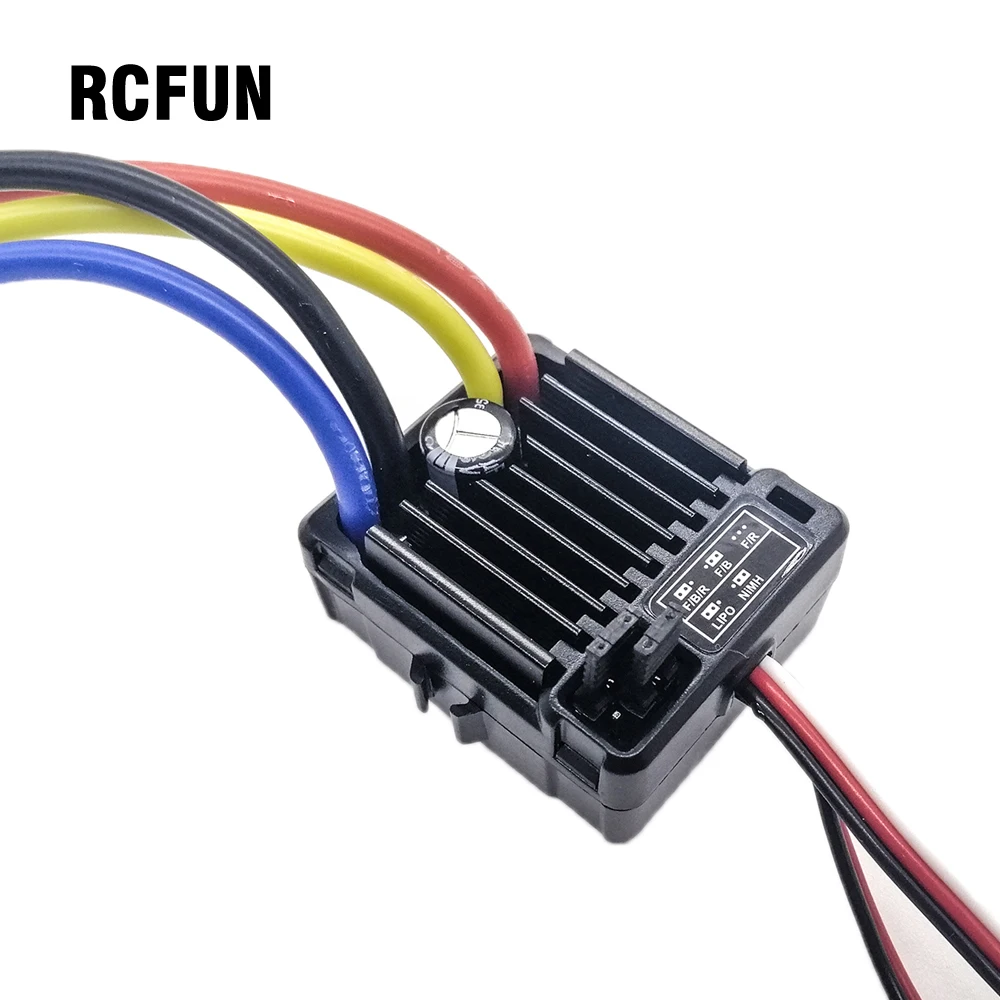 

RC 1pcs Original HobbyWing QuicRun 1060 60A Brushed Electronic Speed Controller ESC For 1:10 RC Car Waterproof For RC Car no box