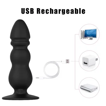 10 Speeds Wireless Remote Anal Dildo Male Prostate Massager Strong Sucker Unisex G-spot Stimulator Anus Penis Vibrator Sex Toys 6