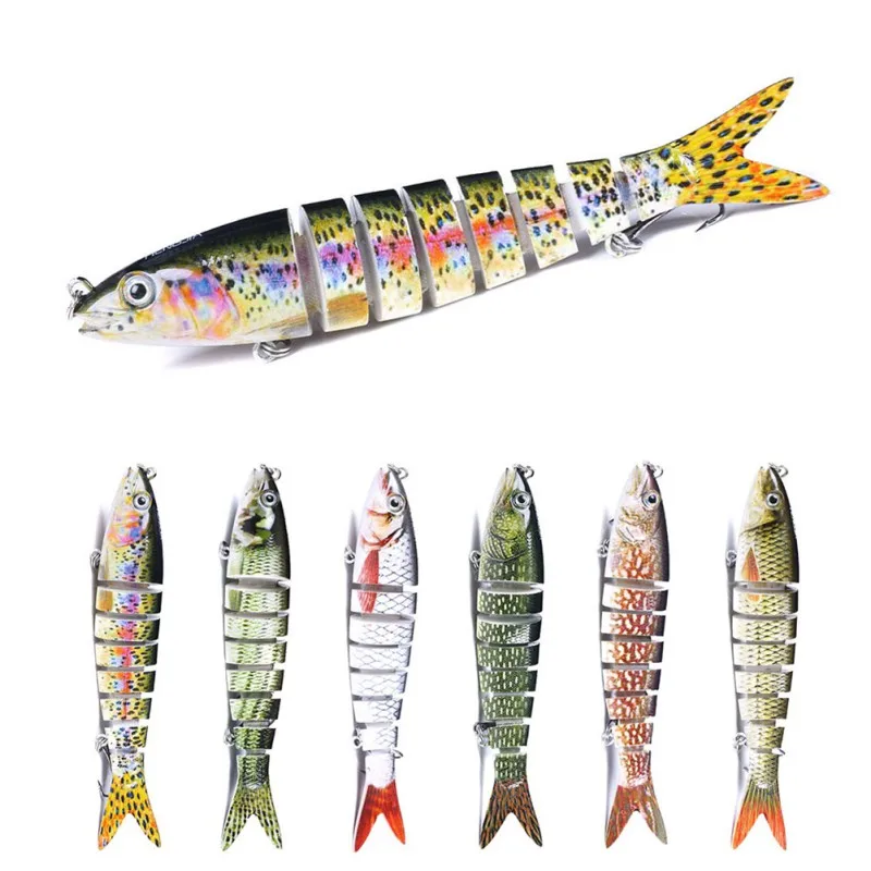 

NEW 2020 13.6CM 19G Multi-section Fish Hook Fake Lure Lure Hard Multi-section Lure 3d Lure Fishing Tool