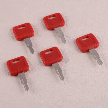 

CITALL 5PCS Excavator Key Fit for John Deere Hitachi H800 Case Dozer Fiat New Holland Car