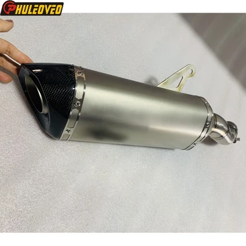 Titanium Alloy Motorcycle Z900 2012-2021 Exhaust Muffler System Slip-on Escape for Z900 Exhaust Muffler Demper Leakage Link Pipe