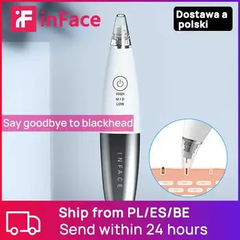 

Inface Electric Facial Blackhead Remover Beauty Blackhead Vacuum Cleaner Portable 3 Modes Acne Pore Blackhead Suction Tool Skin