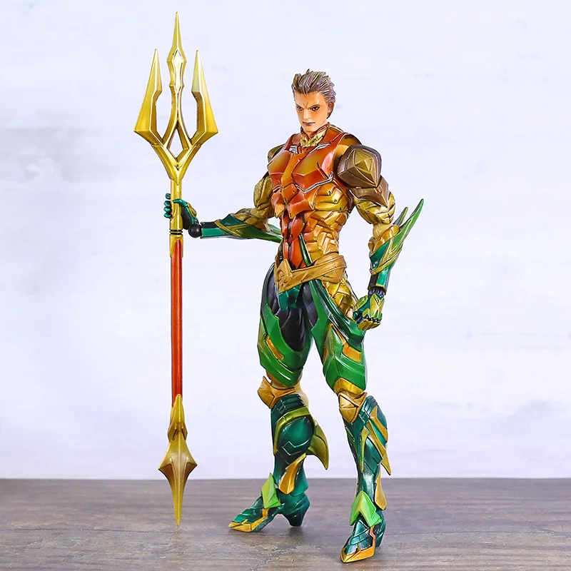 Play Arts Kai DC Comics NO.8 Aquaman Action Figure Justice League Super Hero Model Toy Figurals