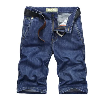 

2019 Male Loose Jeans Middle Pants Male Middle Pants Leisure Five Points Pants Cowboy Shorts Male