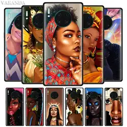 Melanin Aba queen черный чехол для девушек для huawei mate 30 Pro 5G 20 10 Lite Nova 5 5i 5T Honor 20Pro 8X Черный силиконовый чехол