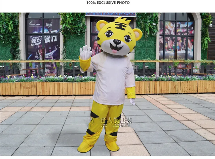 Талисман Взрослый CostumeTiger талисман костюм высокого качества аниме тема Косплей костюмы Рождество Необычные карнавальные вечерние костюмы