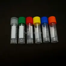 Preservative-Tube Plastic Sample Graduated-Lab Cryovial with Cover 50pcs