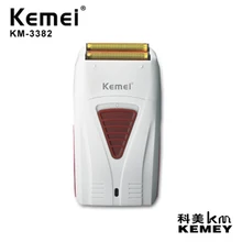 

Kemei 3382 Barber Finish Electric Shaver for Men USB Cordless Rechargeable Beard Razor Reciprocating Foil Mesh Shaving Machine