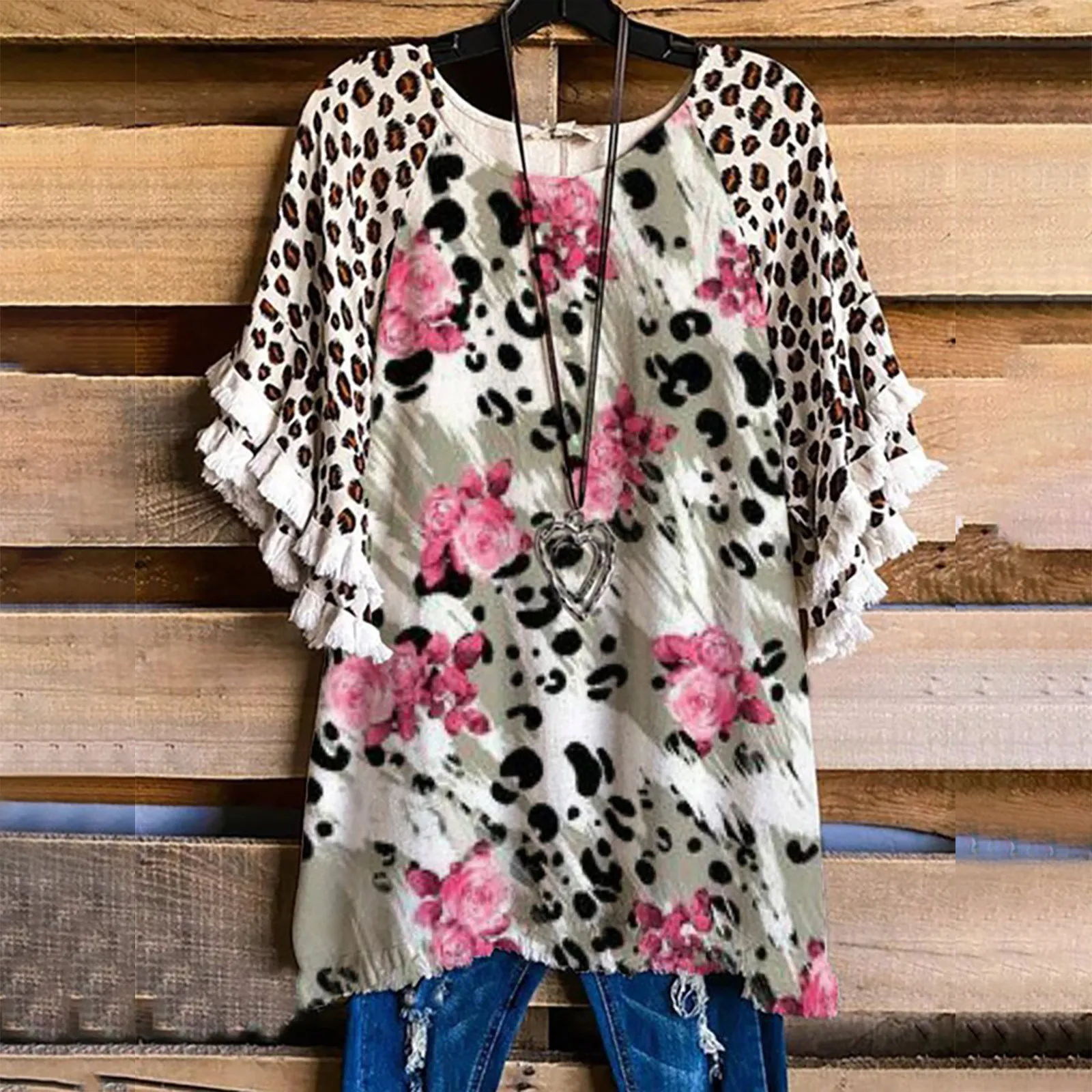 New Oversized Women’s T-shirt Summer Casual Tops Floral Sunflower Print Retro Plus Size Short-sleeved Ladies Shirt Tops y2k топ 1