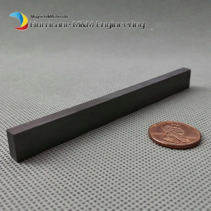 12 шт. керамический Магнитный блок 100x10x5 мм класс бар С8 постоянные магниты ферритовые магниты для рекламной доски домашнего использования