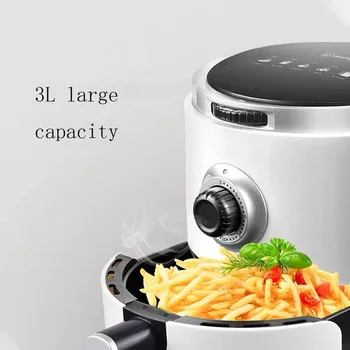 Best 1200W 3L Electric Deep Fryer Air Fryer Screen Timer Temperature Control Power Air Fryer Eletric