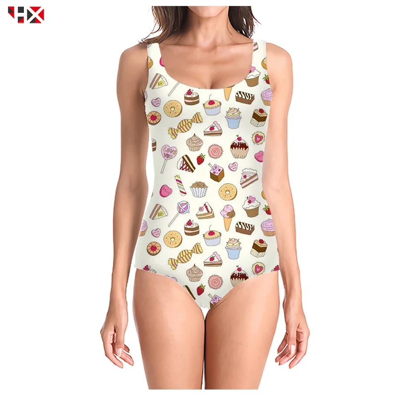 Женский купальник с 3D принтом Модный Купальник интересным сексуальный без