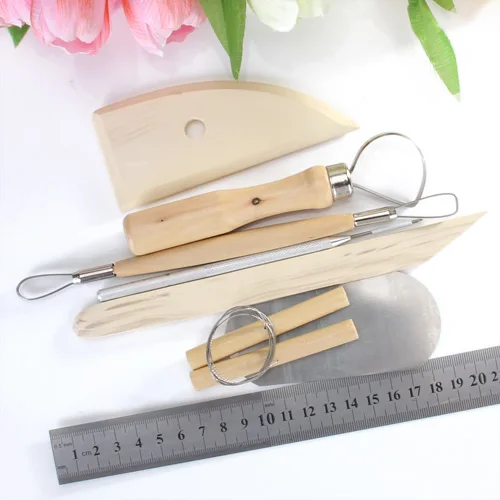 8 Pieces/set Polymer Clay Pottery Sculpting Modeling Carving Tools