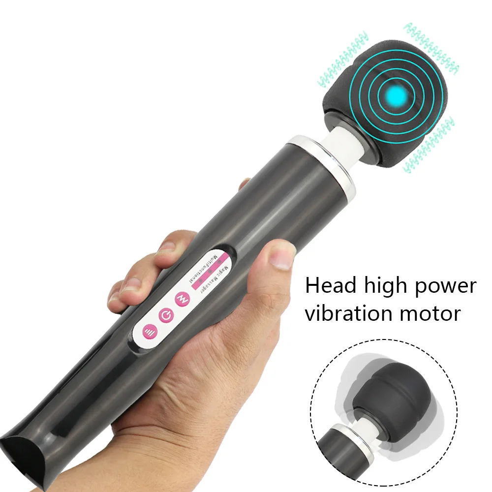 Back Charging Massage Stick Device 10 Vibration Modes Magic Wand Neck Massager Vibrator For Women And Men Massage Whole Body