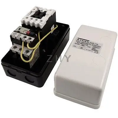 

380V AC Coil Non-Reversing Magnetic Motor Starter Three Phase 3.5-5A 3Pole