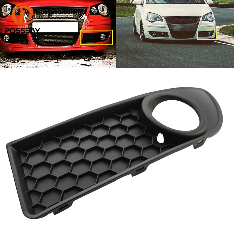 POSSBAY Car Front Bumper Lower Cover For VW Polo MK4 9N3 2005 2006 2007 2008 2009 Facelift 1 Pcs Left Side Fog Light Grille | Автомобили и