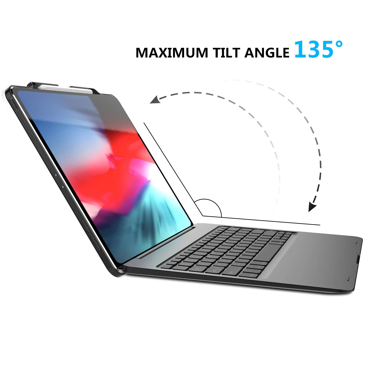 Чехол с клавиатурой США для iPad Pro 12,9, bluetooth-клавиатура, чехол для планшета, набор протекторов с 13 дюймовыми универсальными сумками для планшетов и ноутбуков