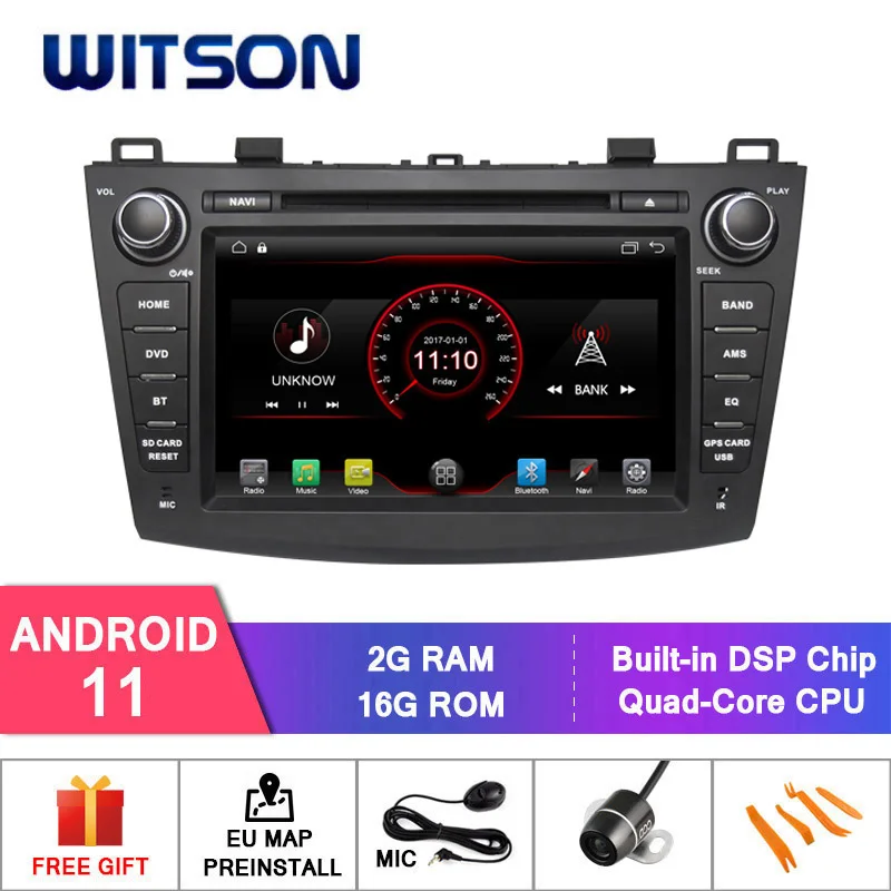 Автомагнитола WITSON на Android 11 2 + 16 ГБ для MAZDA 3 2010-2012 | Автомобили и мотоциклы