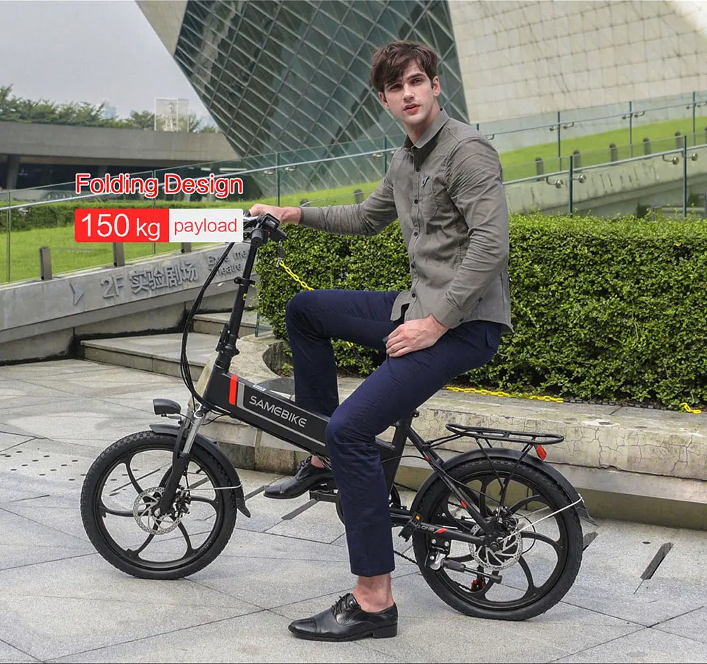 Perfect Samebike 20" Aluminum Alloy Foldable Electric Bicycle 48V 8Ah Intelligent LCD Display Remote Control Anti-theft Alarm Bike 4 Perfect Samebike 20" Aluminum Alloy Foldable Electric Bicycle 48V 8Ah Intelligent LCD Display Remote Control Anti-theft Alarm Bike 4