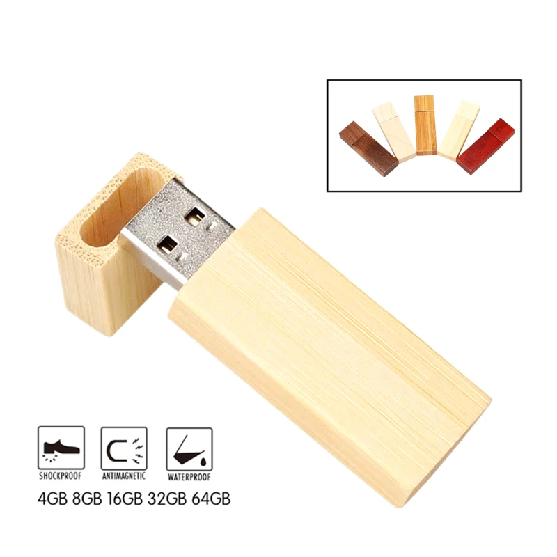 nature wooden USB flash drive usb 2.0 4GB 8GB pendrive 16GB pen drive 32GB 64gb 128gb creative usb memory stick Free custom logo