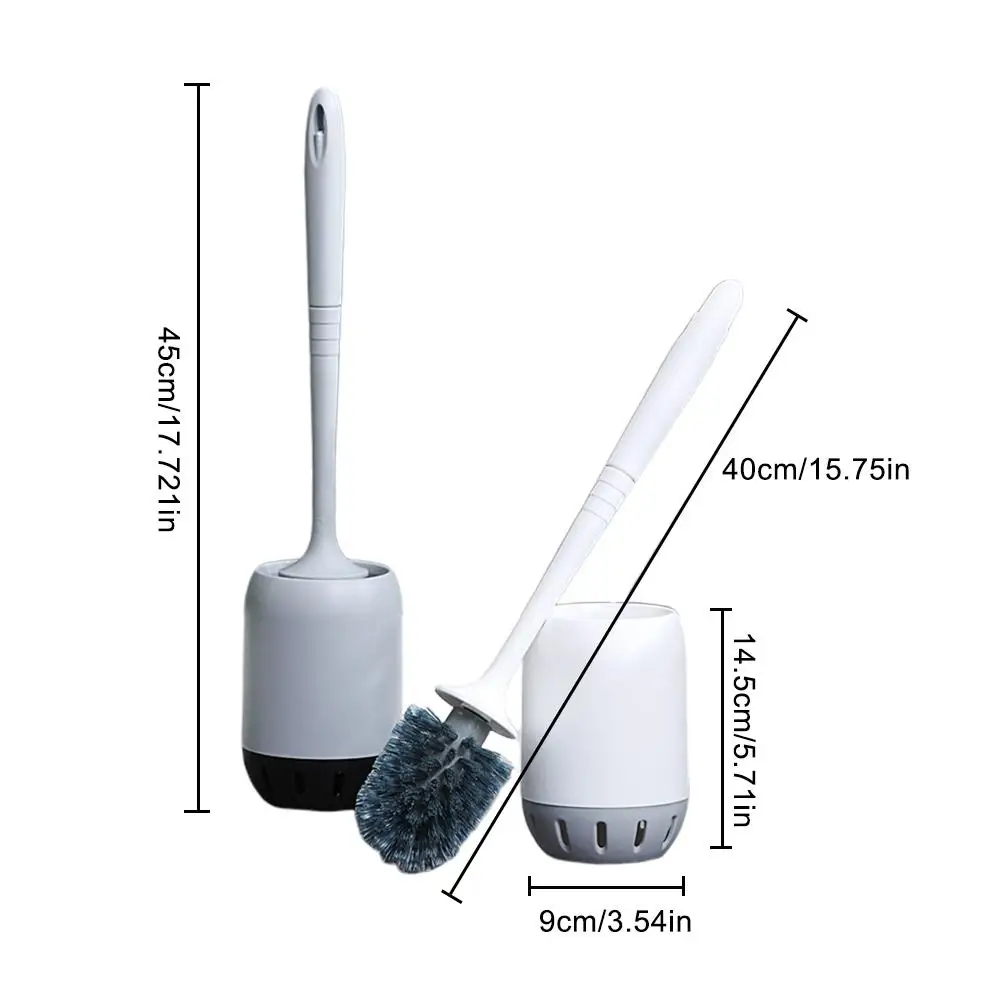 Long Handle Toilet Brush Holder Set Household PP Wall-mounted/floor-standing Bathroom Lavatory Deep Cleaner Tool Accessories