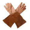 KIM YUAN  1Pair Leather Welding Gloves - Heat/Fire Resistant, Perfect for Gardening/Tig Weld/Beekeeping/BBQ ► Photo 2/6