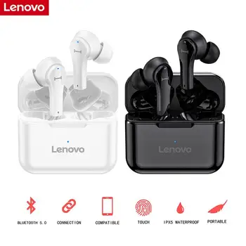 

Original Lenovo QT82 Bluetooth 5.0 Earphones Wireless In-Ear Music Stereo Headset IPX5 Sport Headset Touch Control Earphones