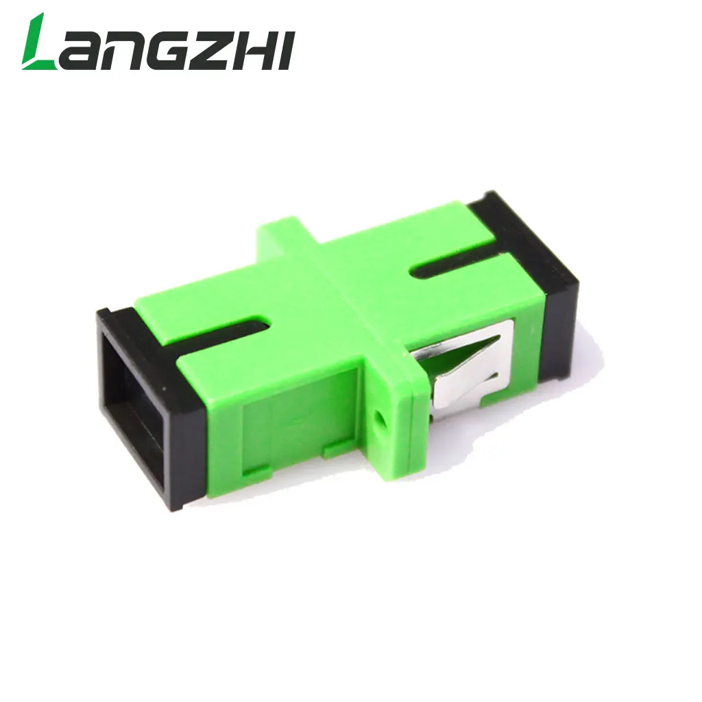 

50PCS/bag SC APC Connector Simplex Mode Fiber Optic Adapter SC APC Optical Fiber Coupler SC Fiber Flange Sc Apc Connector