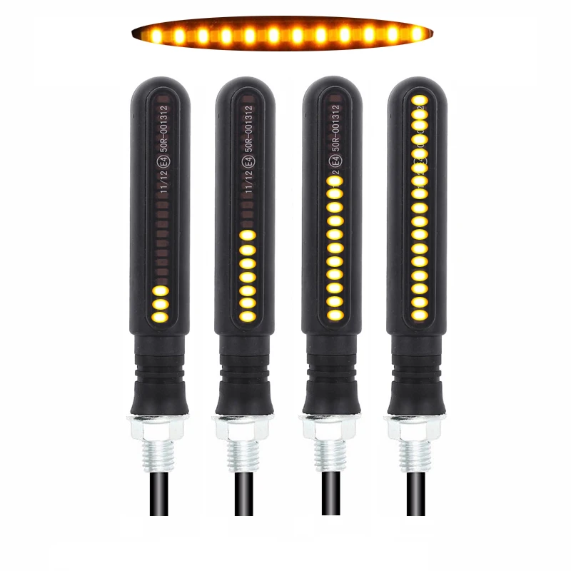 4PCS Светодиодный сигнал поворота мотоцикла для стоп-сигнала мигалки Yamaha Ybr 125 светодиодный мигалка Cb650R Clignotant Moto Universel Fos - Цвет: 4PCS