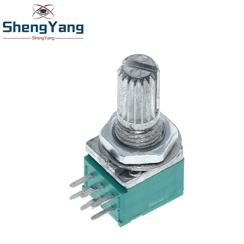 Potentiometer Kit 1pcs RK097G 6Pin 5K 10K 20K 50K 100K B5K with switch audio shaft 15mm amplifier sealing potentiometer Multiturn Potentiometer Linear Potentiometer Rotary Potentiometer Trimmer Potentiometer