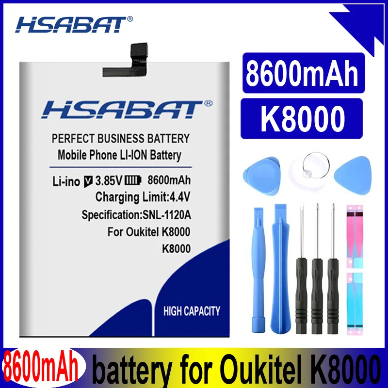 HSABAT K8000 8600 мАч батарея для Oukitel K8000 батареи
