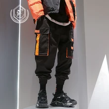 Мужские свободные брюки-карго Golomise в стиле сафари, модные штаны для бега, штаны в стиле хип-хоп