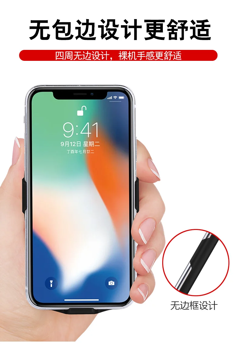 5000 мАч батарея чехол для iPhone X умный внешний аккумулятор зарядное устройство чехол для iPhone X Ультра портативное зарядное устройство в виде фонарика зарядное устройство чехол