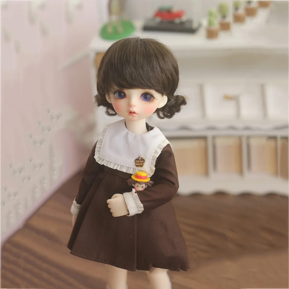 Bybrana 1 шт. bjd парик 1/3 1/4 1/6 1/8 имитация мохера цветок плетение