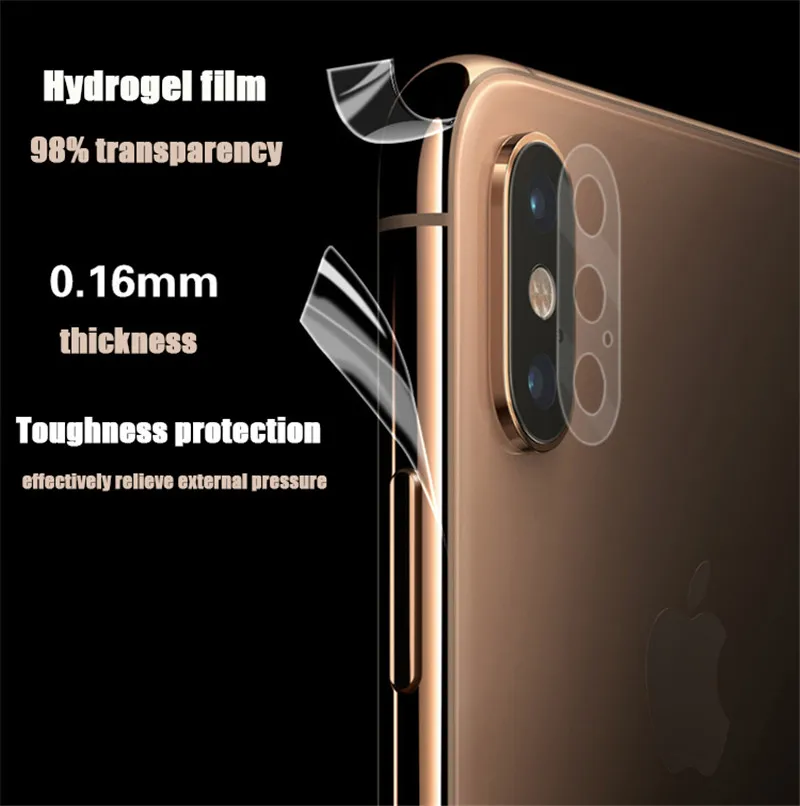 Прозрачная боковая пленка для мобильного телефона для iphone11 8 8plus Xs XS MAX XR Rim защитная пленка ультра-тонкая ТПУ Гидрогелевая Пленка Клей