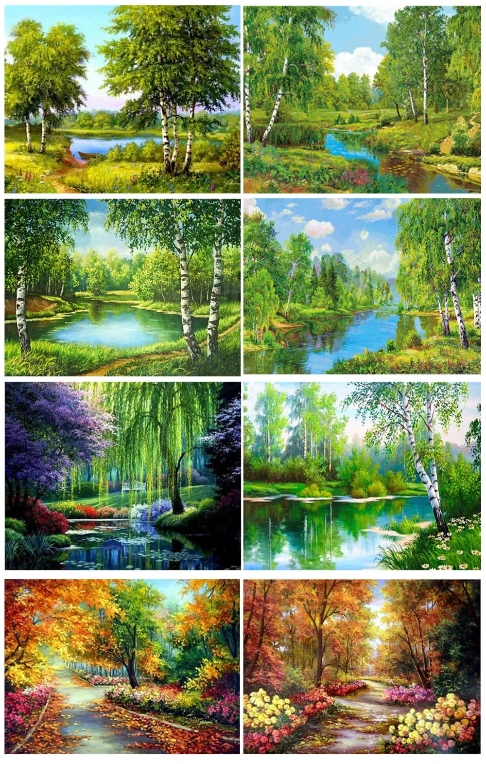 

DIY 5D Diamond Painting Tree Needlework Craft Gift Full Square Diamond Mosaic Embroidery Scenery Wall Home Decorations