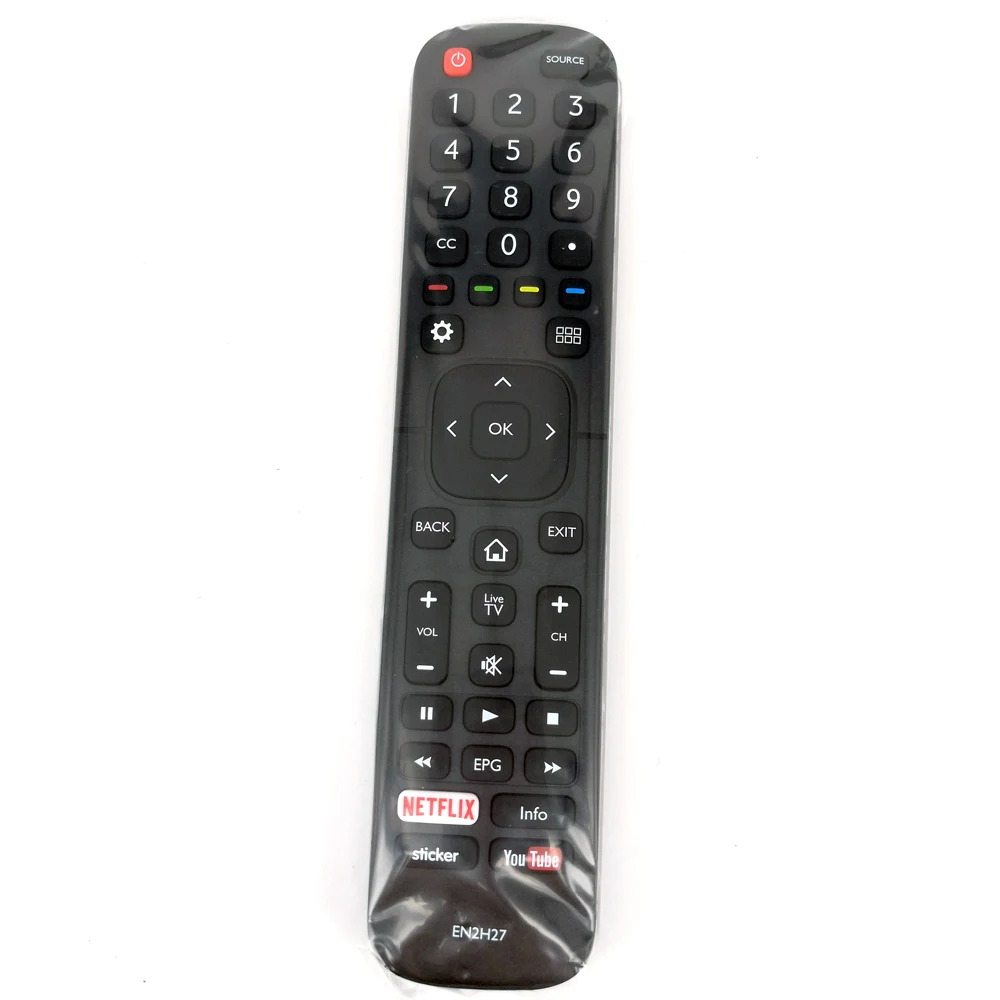 

New Original EN2H27 For Hisense LED Smart TV Remote Control for EN2H27B EN2H27HS ER-31607R ER-22655HS RC3394408/01 outube