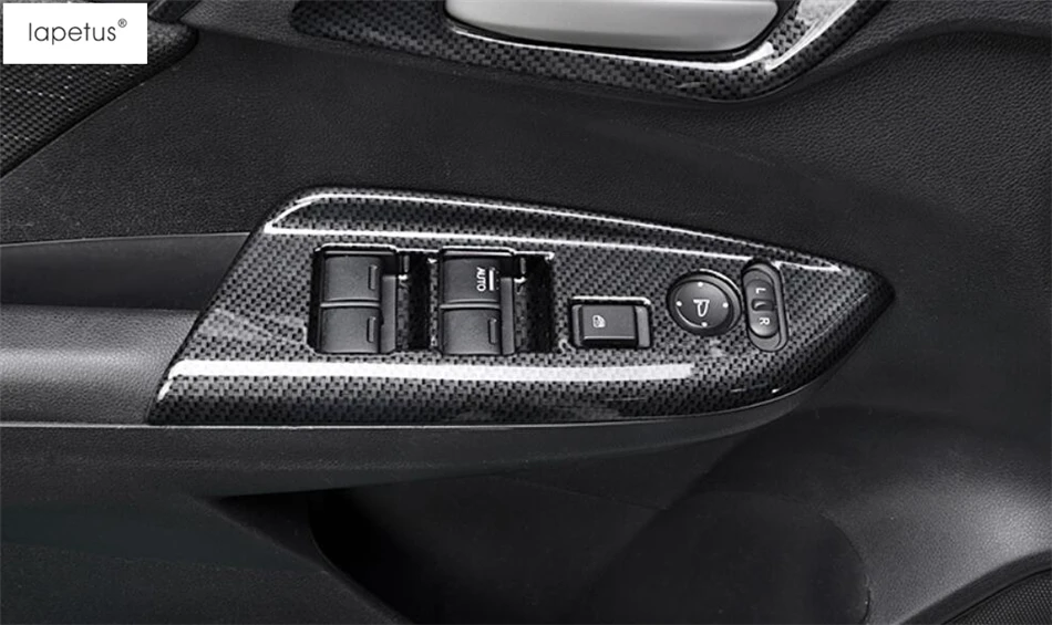 Lapetus аксессуары подходят для Honda Fit Джаз- Внутренний дверной подлокотник окно Лифт рамки молдинг крышка комплект отделка/АБС-пластик