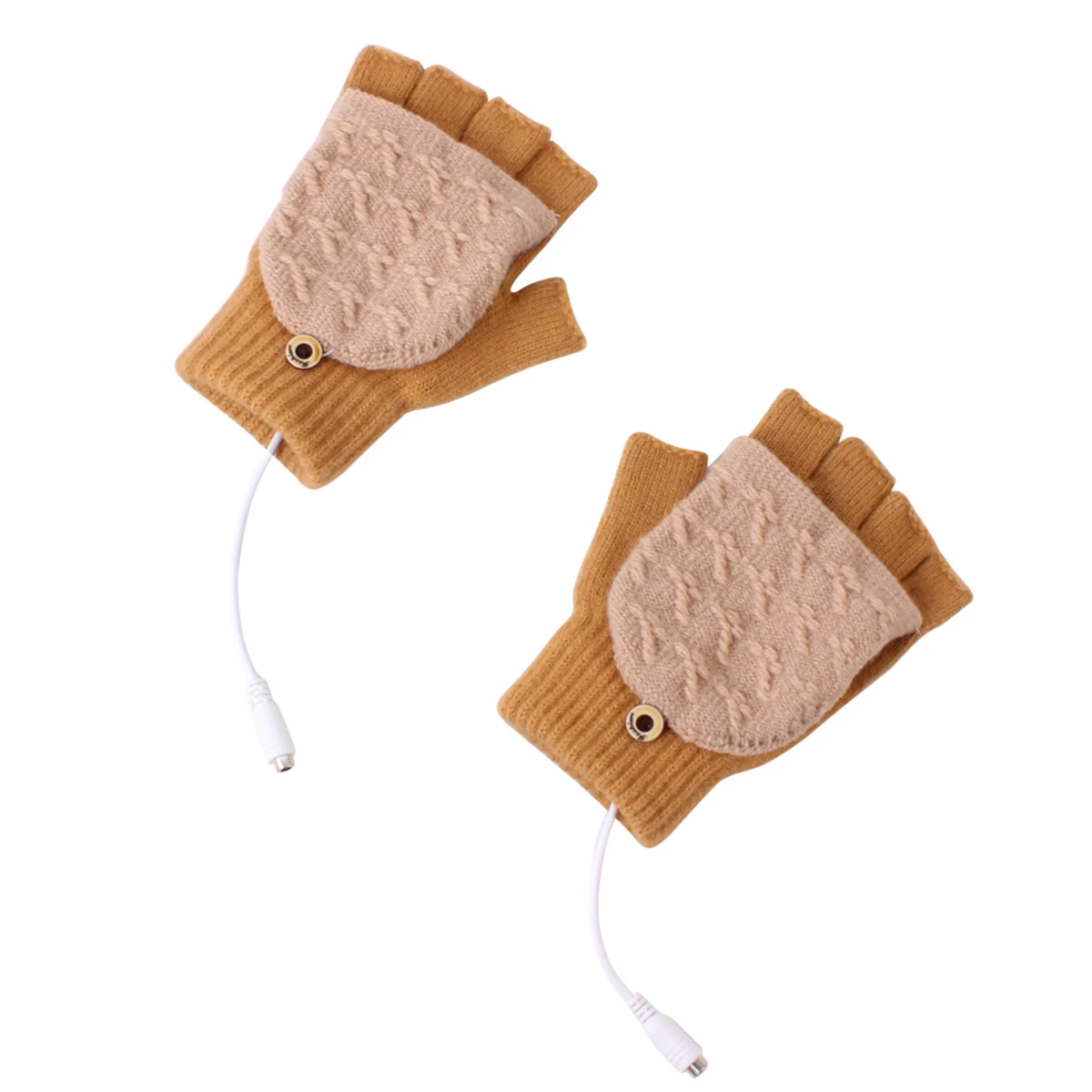 Аксессуары для одежды волокна спандекс для женщин и мужчин перчатки для детей USB с подогревом рукавицы полный и половина пальцев перчатки с электроподогревом