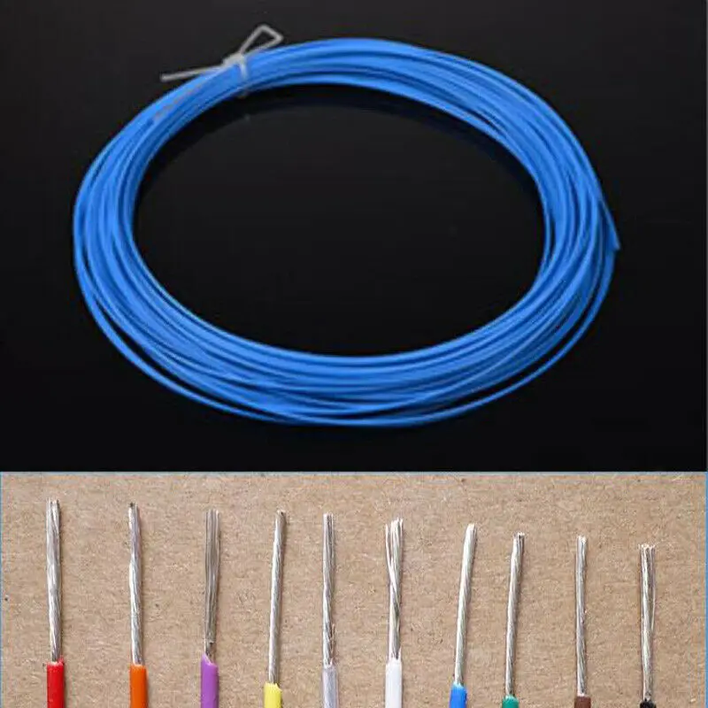 22 AWG Mil-Spec Teflon PTFE Wire - Silver Plated Copper Stranded, 50 Ft Assortment 1 thumbnail image