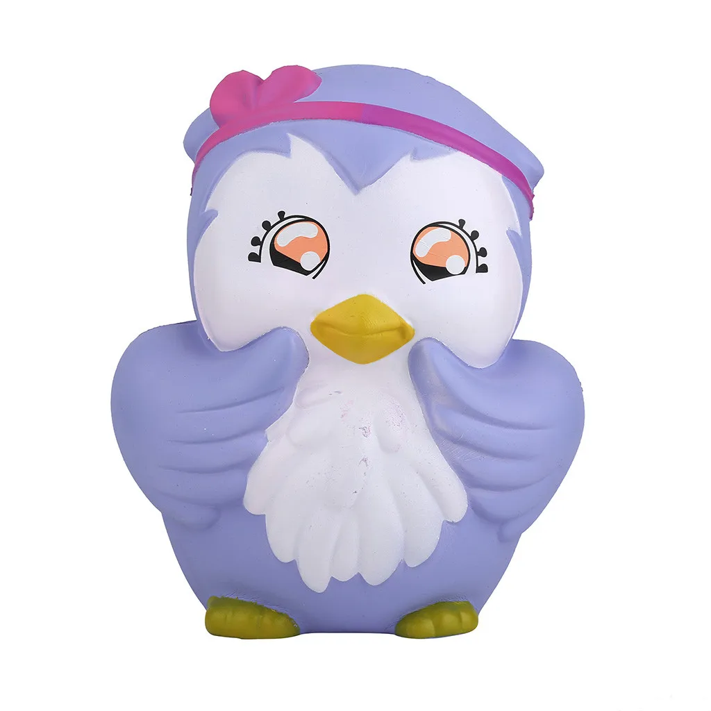 Сжимаемый kawaii Мультфильм Сова медленно растет крем Ароматические сжимаемые