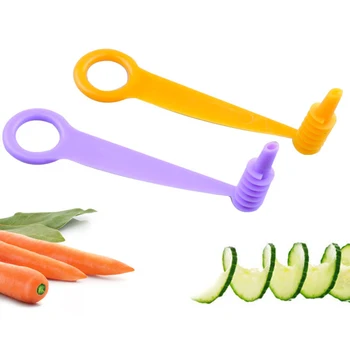 

Creative Shaving Potato Tower Spiral Manual Spiral Screw Slicer Plastic Carrot Cucumber Vegetables Spiral Knife Kitchen Tools