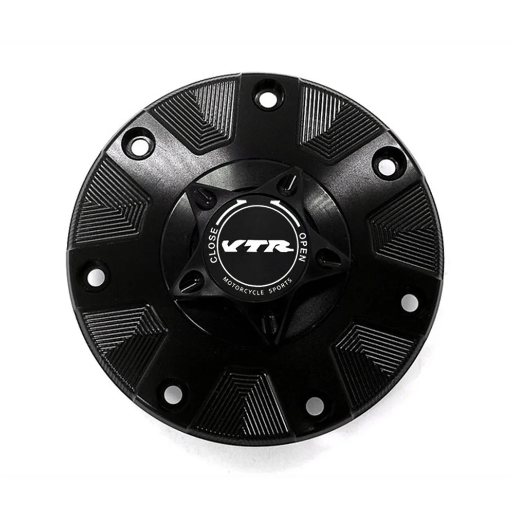 VTR газа топливного бака Кепки для HONDA VTR 1000F VTR1000 F VTR1000F 2001-2005 мотоциклетные Quick Release крышка - Цвет: Черный