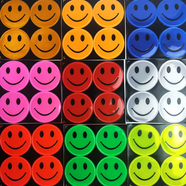 Autocollant réfléchissant Smiley pour enfants