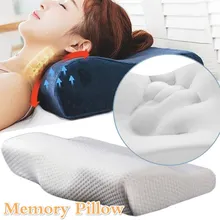 Подушка из пены с эффектом памяти, защита шеи и сна, медленный отскок в форме бабочки, подушки с эффектом памяти, антибактериальные, антибактериальные, расслабляющие, для взрослых