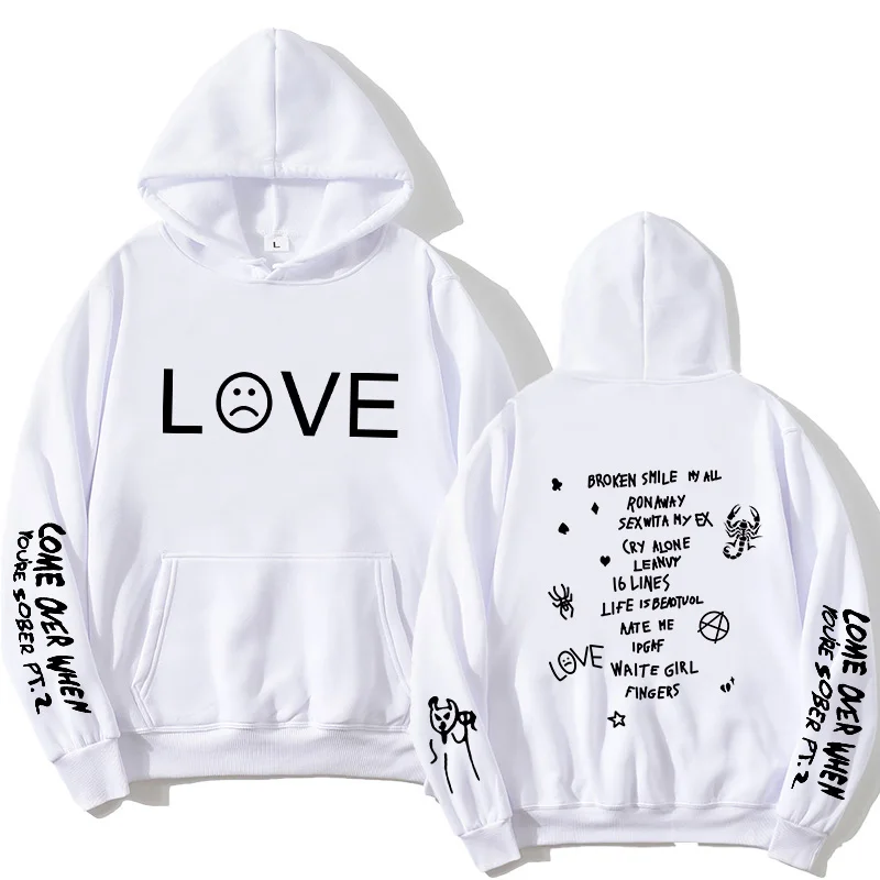 Лидер продаж 2020 Мужской и Женский пуловер Lil Peep Love толстовки мужские/женские