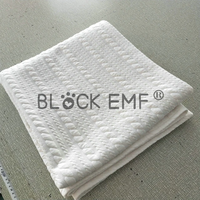 BLOCK EMF Earthing Blanket Anti-Radiation 100% Silver Fiber and Cotton