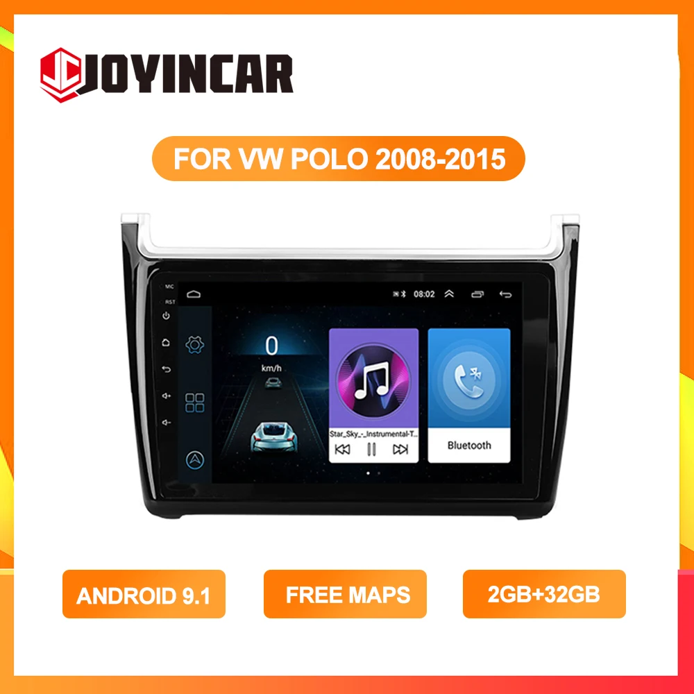 Автомагнитола 2 Din 9 дюймов Android для Volkswagen Polo 2008 2015 автомобильный мультимедийный