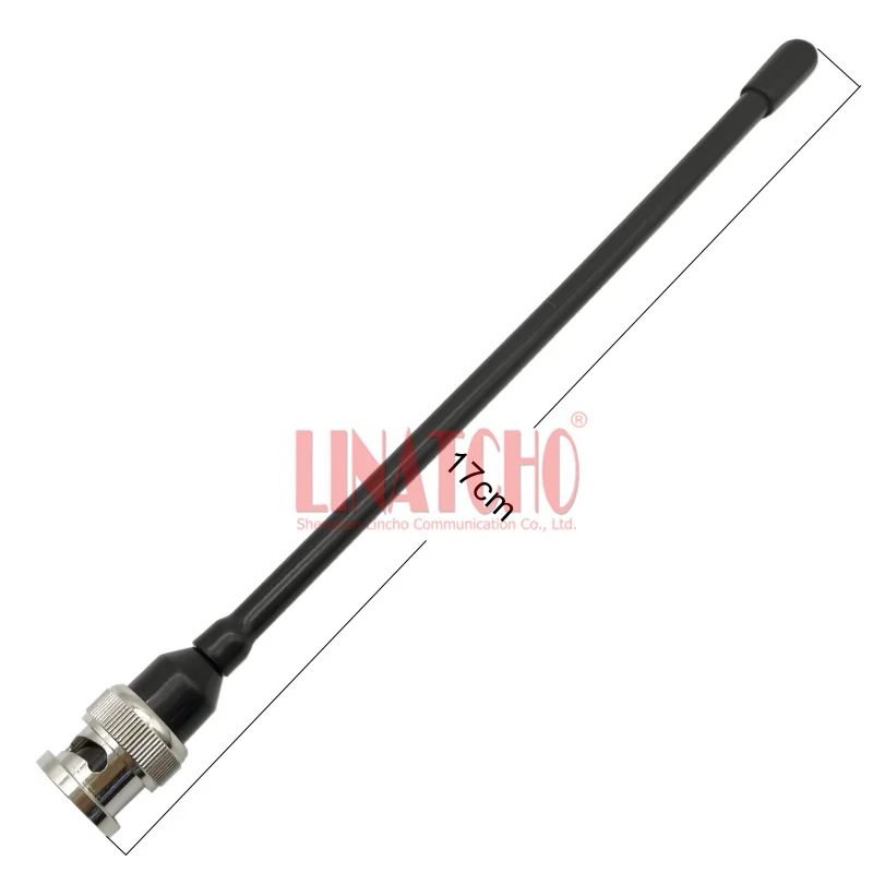 UHF Band 400-470MHz Black Flexible Spring IC-V8 Walkie Talkie HAM Radio BNC Male Antenna