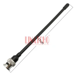 UHF Band 400-470MHz Black Flexible Spring IC-V8 Walkie Talkie HAM Radio BNC Male Antenna